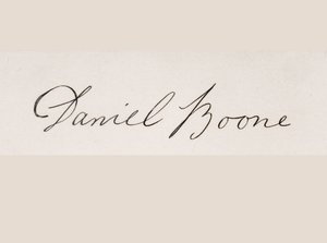 Daniel Boone aláírása alkotó: American School