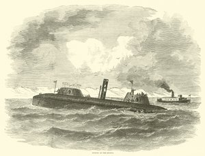 A Keokuk elsüllyesztése, 1863. július alkotó: American School