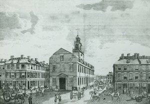 A régi államház délnyugati képe, Boston, 1881 alkotó: American School