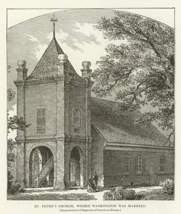 St Peters Church, ahol Washington házasodott alkotó: American School