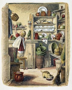 Tárolás a konyhában „” Schnick, nassolnivaló, apróságok a kicsiknek””, gyerekjátékok. szerk. London – Georges Ronthedge és fiai. New York, The wide way Ludgate n.d. c. 1890. alkotó: American School