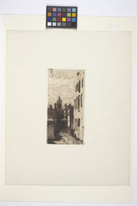 Utcai jelenet (tinta) alkotó: American School