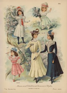 Nyári divat nőknek és lányoknak (chromolitho) alkotó: American School