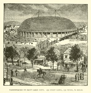 Tabernákulum Salt Lake Cityben, 250 láb hosszú, 150 szélesség, 80 magas alkotó: American School