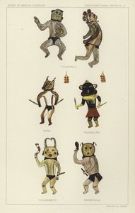 Tcukapelli, Kona, Palabikuna, Tcilikomato, Macmahola (színes litográfia) alkotó: American School