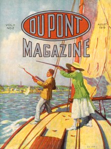 Az 1919-es Grand American Handicap Trapshooting Tournament, a DuPont Magazin címlapja, 1919. augusztus alkotó: American School