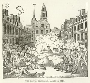 A bostoni mészárlás, 1770. március 5 alkotó: American School