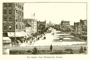 A Capitolium a Pennsylvania Avenue-ról alkotó: American School