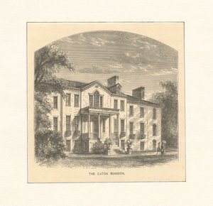 The Caton Mansion, 1870 körül (metszet) alkotó: American School