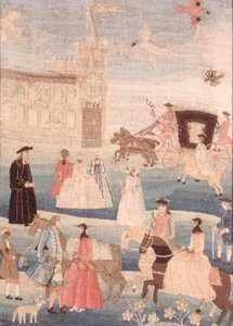 A Chandler esküvői kárpit, 1756 körül alkotó: American School