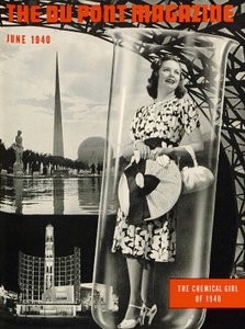 The Chemical Girl, a DuPont Magazine címlapja, 1940. június alkotó: American School