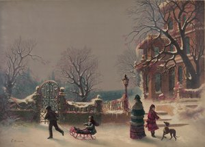 Az első hó, 1877 (nyomtatás) alkotó: American School