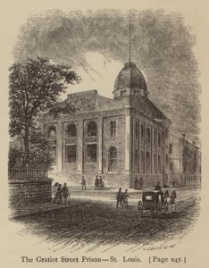 A Gratiot utcai börtön, St Louis (metszet) alkotó: American School