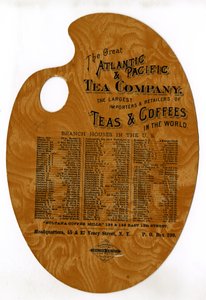 A Great Atlantic & Pacific Tea Company, a teák és kávék legnagyobb importőrei és kiskereskedői a világon (kivágott nyomtatott fa paletta) alkotó: American School