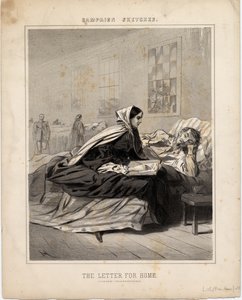 The Letter for Home, illusztráció a kampányvázlatokból, 1863