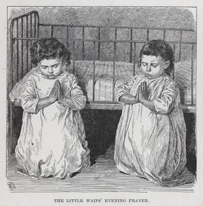 A Little Waifs esti imája (litho) alkotó: American School