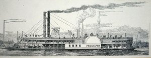 A Mississippi oldalkerekes „Philadelphia”, a „Harper