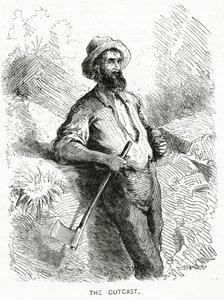 The Outcast, illusztráció az A Community of Outcasts című filmhez, az Appletons Journalból, 1872. március 23. alkotó: American School