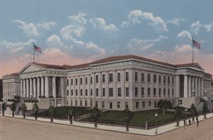 Szabadalmi Hivatal, Washington DC (színes litográfia) alkotó: American School