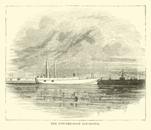 The Powder-boat Louisiana, 1864 december alkotó: American School