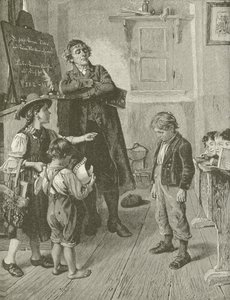 A vakmerő tanítvány, W Schutze festményéről alkotó: American School
