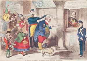 A Köztársaság bűnbánó (?) ellenségei kegyelemért folyamodnak Uncle Samhez, 1869 alkotó: American School