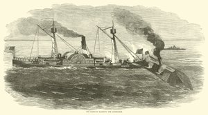 A Sassacus döngölve az Albemarle-t, 1864. október alkotó: American School