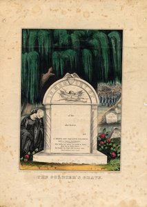 The Soldiers Grave, kocsma. szerző: Currier & Ives, 1862 körül alkotó: American School