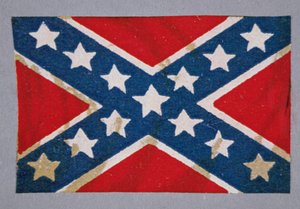 A konföderációs erők délkereszti harczászlója (színes litó) alkotó: American School