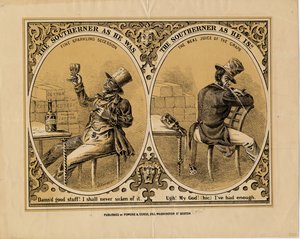 A Déli, ahogy volt, a Déli, ahogy van, kiadó: Powers & Cross, Boston, 1863 körül alkotó: American School