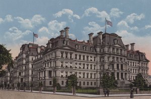 A State, War and Navy Building, Washington DC (színes lithó) alkotó: American School