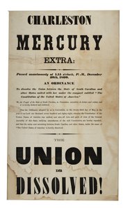 Az Unió feloszlott! (Charleston Mercury, kiad.), 1860. december 20 alkotó: American School