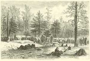A vadon, Wadsworths halálának színhelye, 1864. május alkotó: American School