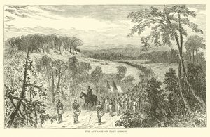 Az előrenyomulás Port Gibsonon, 1863. április alkotó: American School