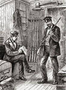 A poggyászmester fegyvertára alkotó: American School