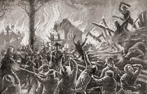 A kansasi polgárháború, más néven Bleeding Kansas, Bloody Kansas vagy a határháború, az 1905-ben megjelent „Országunk történelméből” (litho) alkotó: American School