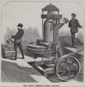 A nagy amerikai téglagép (metszet) alkotó: American School