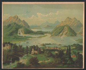 Killarney tavai, 1878 körül (chromolitho) alkotó: American School