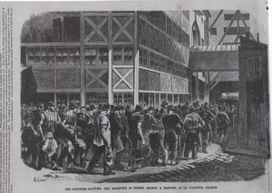 A finomítók kiléptek Jeanty & Provost urak műhelyéből a franciaországi la Villette-ben a Scientific American-tól, 1870 alkotó: American School