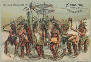 A hócipő tánc (chromolitho) alkotó: American School