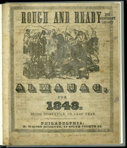 Az 1847-ben kiadott, 1848-as Rough and Ready almanach címlapja (nyomtatott) alkotó: American School