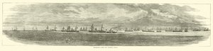 Szállítási flotta Federal Pointnál, 1864. december alkotó: American School