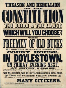Árulás és lázadás vagy az alkotmány az unió és a törvények! Melyiket választod? 1861 alkotó: American School