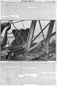 Kilátás a Szabadság-szoborról, a "Scientific American"-ból, 1886. augusztus 14. alkotó: American School