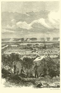 Kilátás Chattanoogára és a szövetségi táborra, 1863. november alkotó: American School