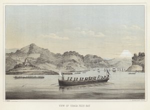 Kilátás Uraga, Yedo Bay, Japán alkotó: American School