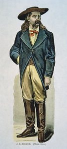 "Wild Bill" Hickok (1837-76) (színes fametszet) alkotó: American School