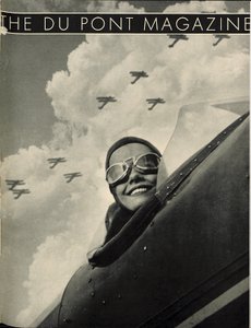 Wings Aloft, a DuPont Magazine címlapja, 1934. május alkotó: American School