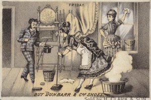 Női takarítás és felmosás alkotó: American School