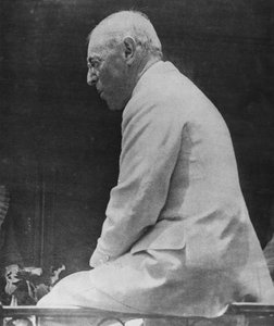 Woodrow Wilson (1856-1924) az Egyesült Államok 28. elnöke, a Le Miroirból, 1918